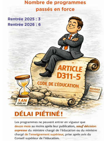 Nouveaux programmes 2026 : encore un passage en force !